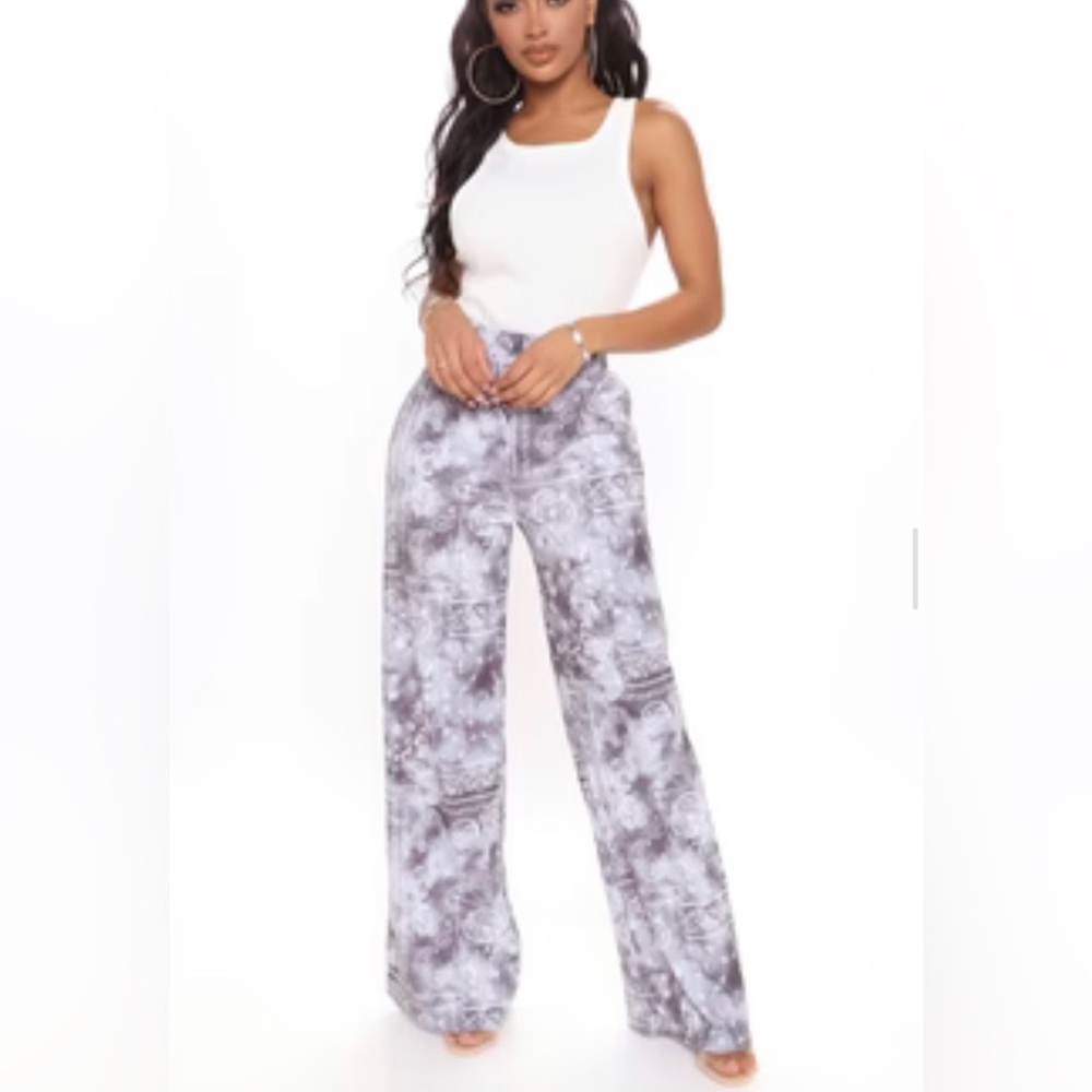 FN Paisley little thing wide leg pants
